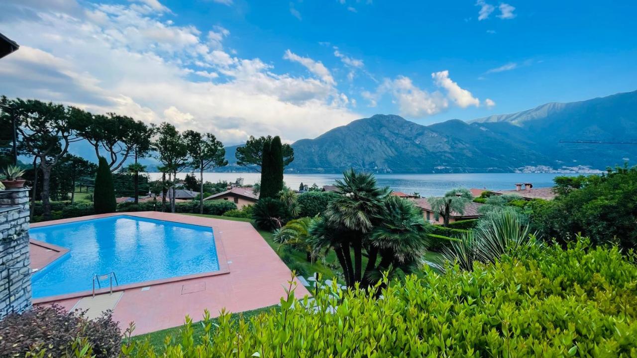 Lake View, Swimming Pool, Tennis Court And Private Parking Mezzegra Exteriör bild